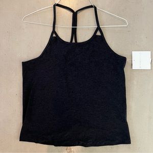 NWT Beyond Yoga Split Open Tank - Darkest Night - S
